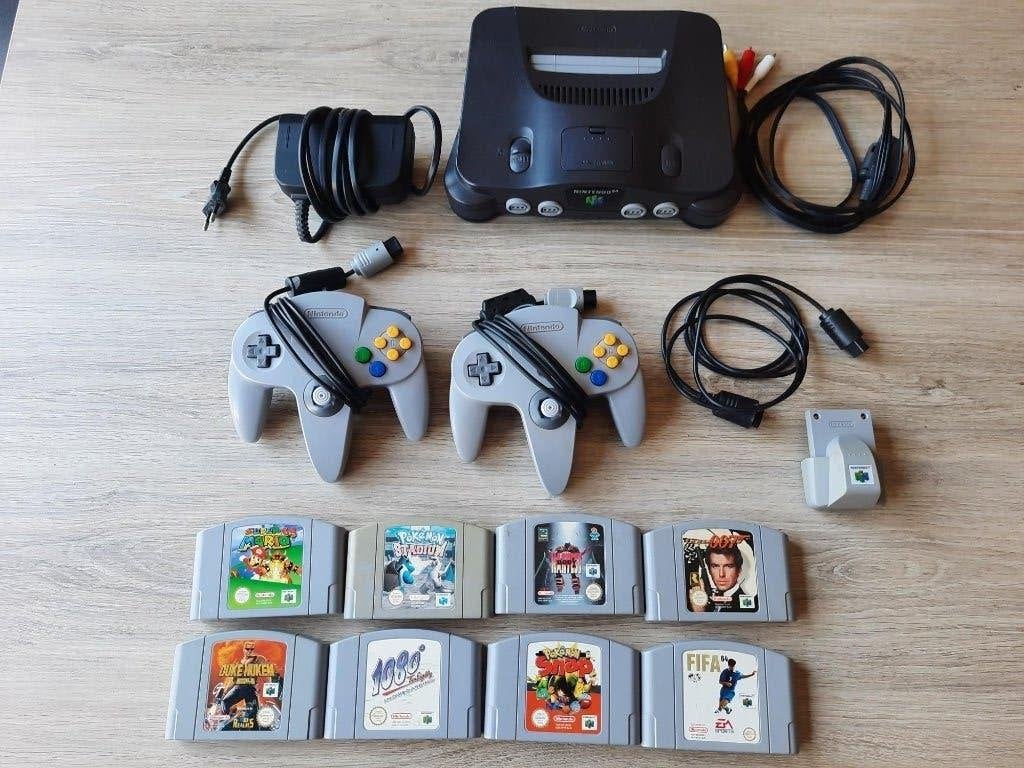Pakket Nintendo 64 console met games en extra's, Consoles de jeu & Jeux vidéo, Consoles de jeu | Nintendo 64, Enlèvement ou Envoi