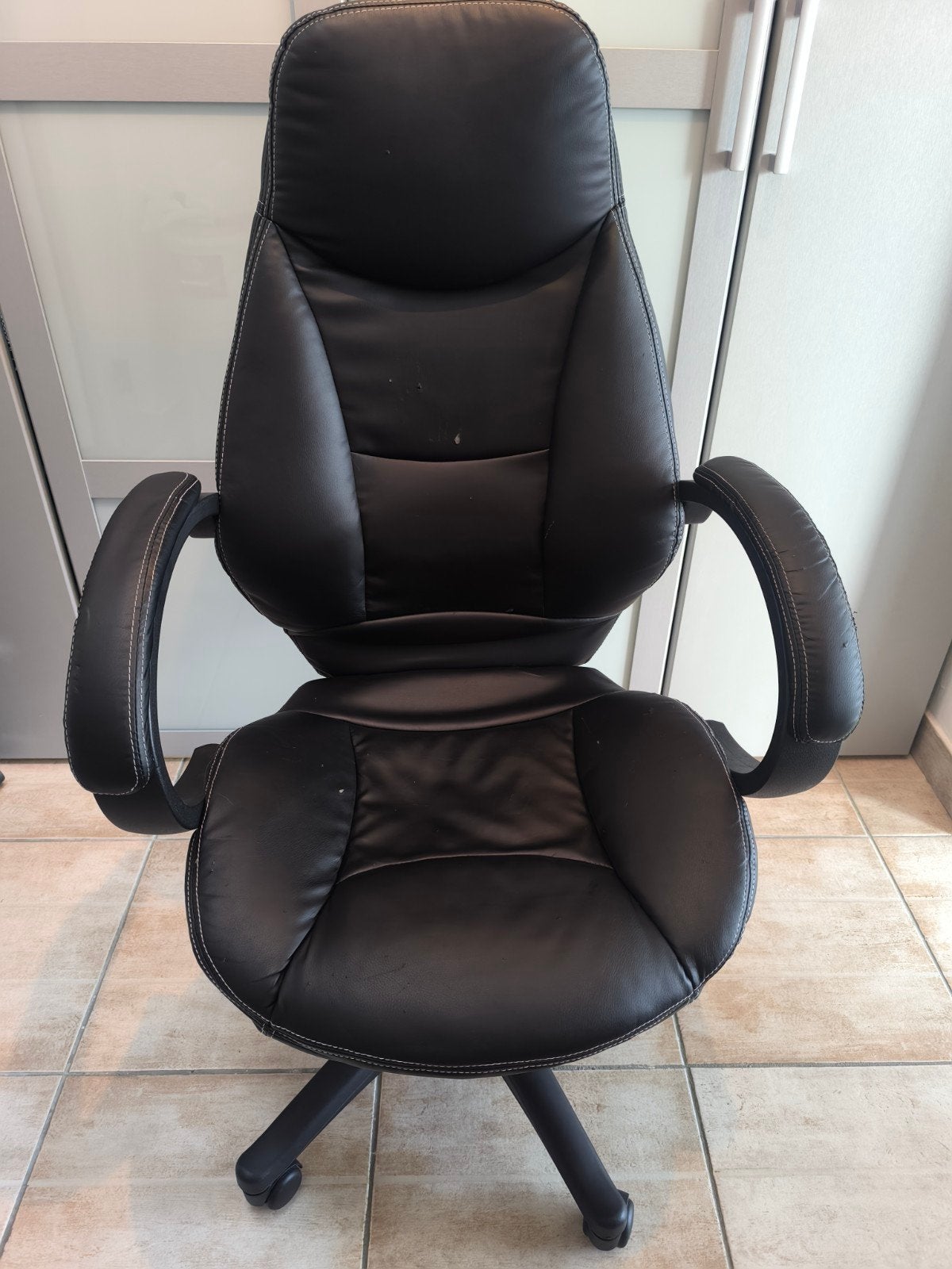 Chaise de bureau noire réglable – Bon état, Chaise de bureau