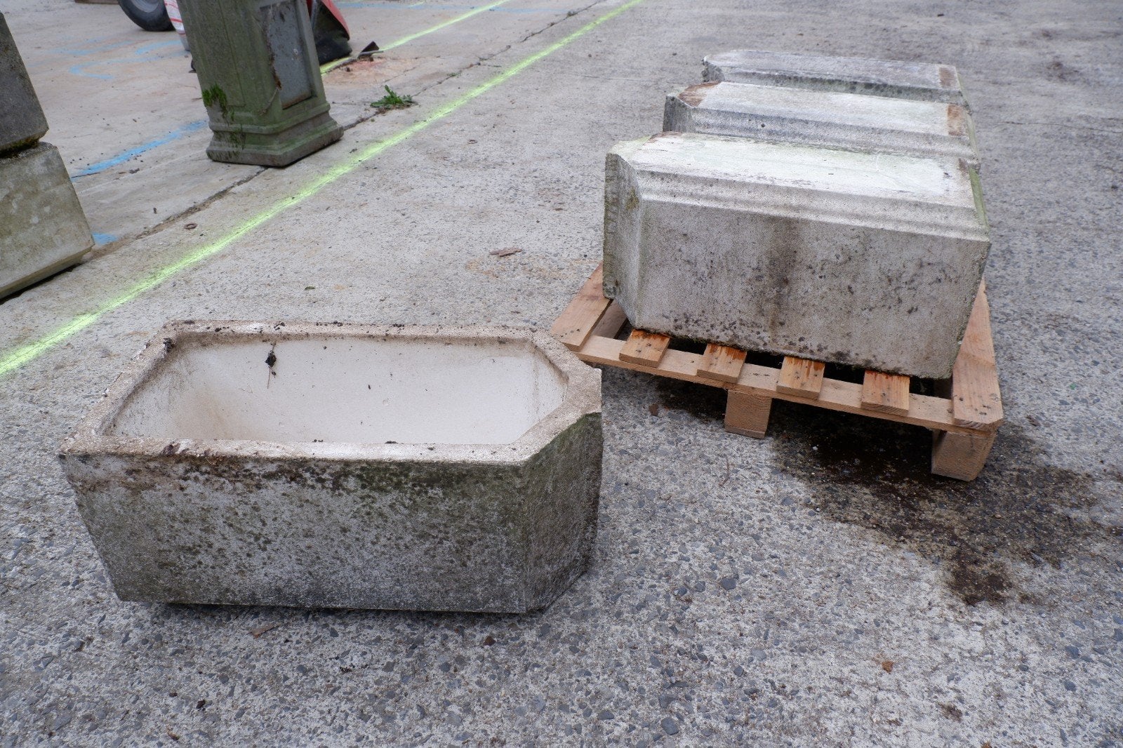 4 jardinieres en béton, Enlèvement