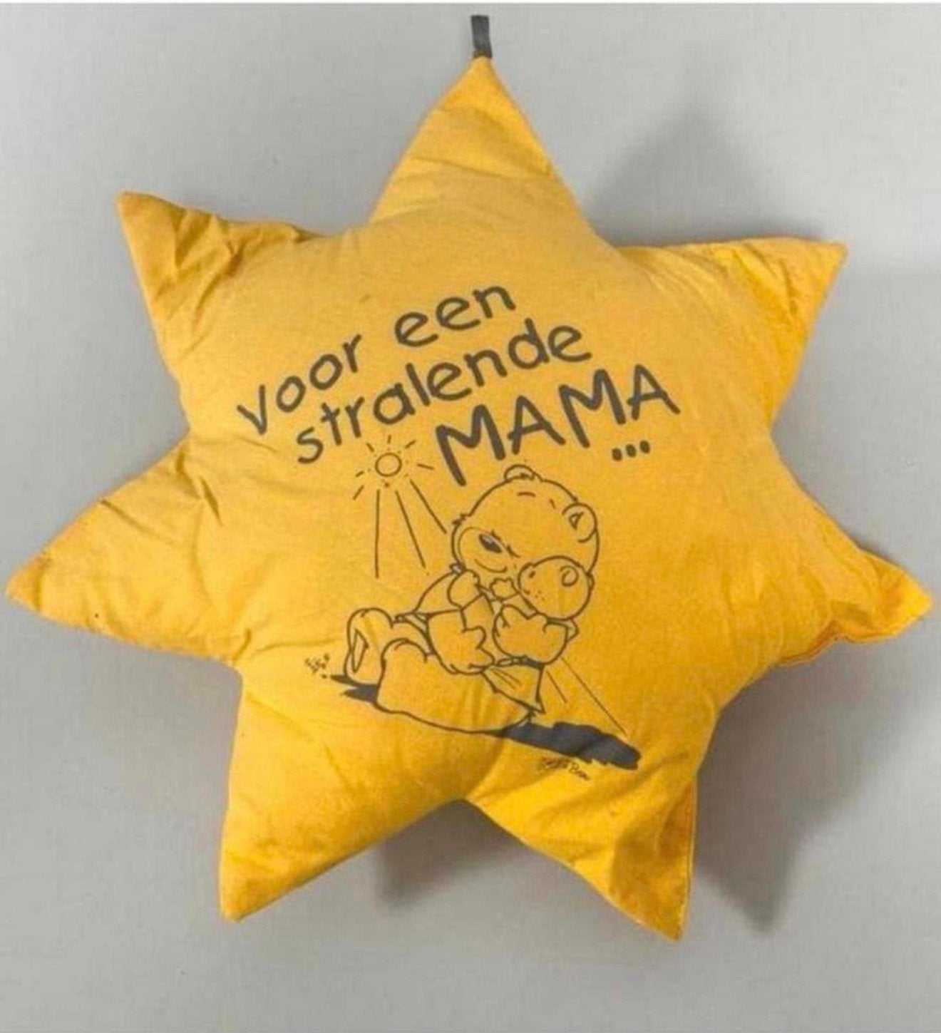 Coussin pour bébé forme d'étoile étoile jaune éclatante MAMA, Coussin décoratif, Comme neuf, Autres formes, Jaune
