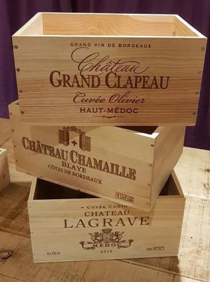 3 grote en 4 kleine houten wijnkisten, Ophalen of Verzenden