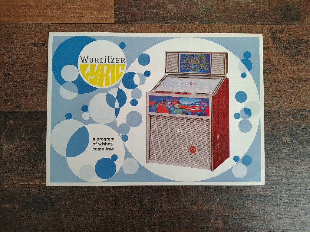 Folder: Wurlitzer Lyric (1966) jukebox, Verzamelen, Automaten | Jukeboxen, Wurlitzer, Verzenden