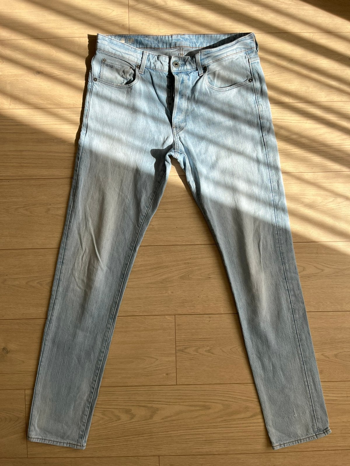 G- star RAW 3301 SLIM W33 L36 Z.G.A.N., Ophalen of Verzenden, Zo goed als nieuw, W33 - W34 (confectie 48/50)