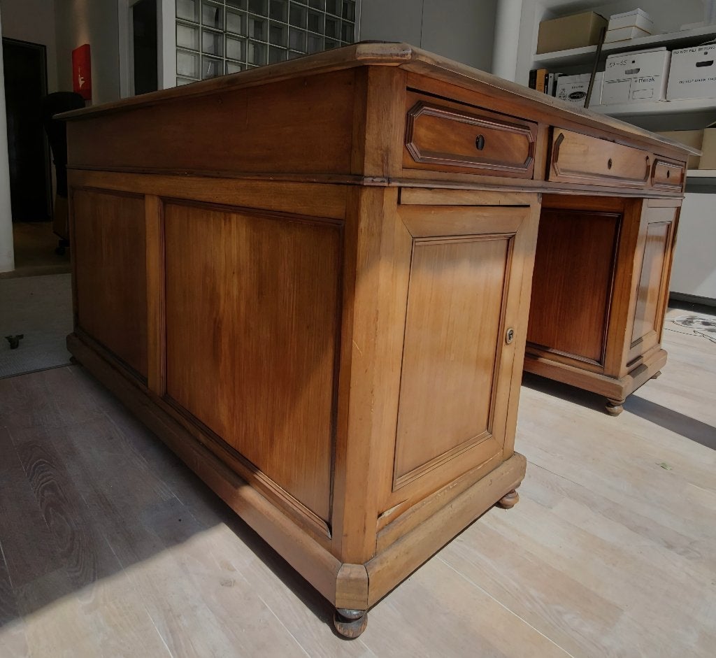 Klassiek Engels bureel van mahoniehout, Ophalen, Gebruikt, Demontabel, Bruin