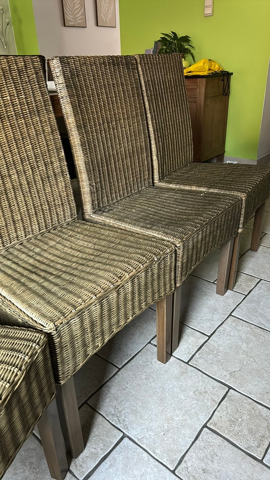 Chaises en osier, Osier ou Rotin, Autres couleurs, Enlèvement, Cinq, Six Chaises ou plus
