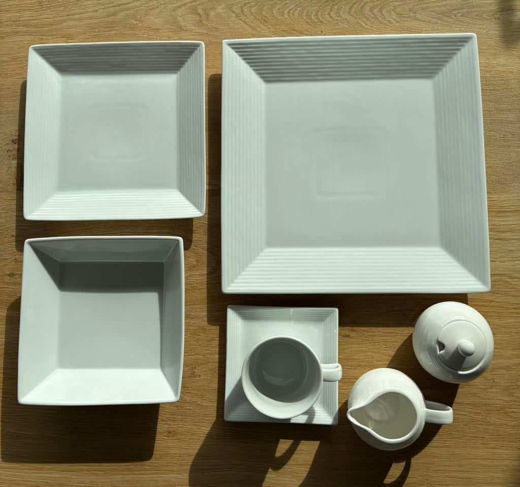 Wit servies van cosy en trendy, Enlèvement, Comme neuf, Assiettes(s)