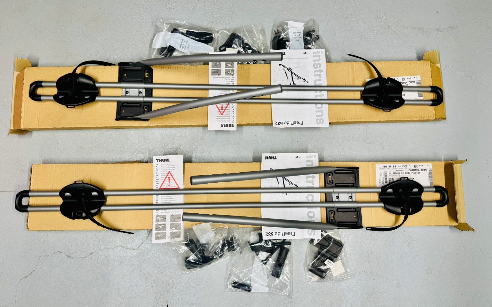 Dakfietsdragers Thule Freeride 532 (2 stuks), Auto diversen, Fietsendragers, Nieuw, Dakdrager, 2 fietsen, Ophalen