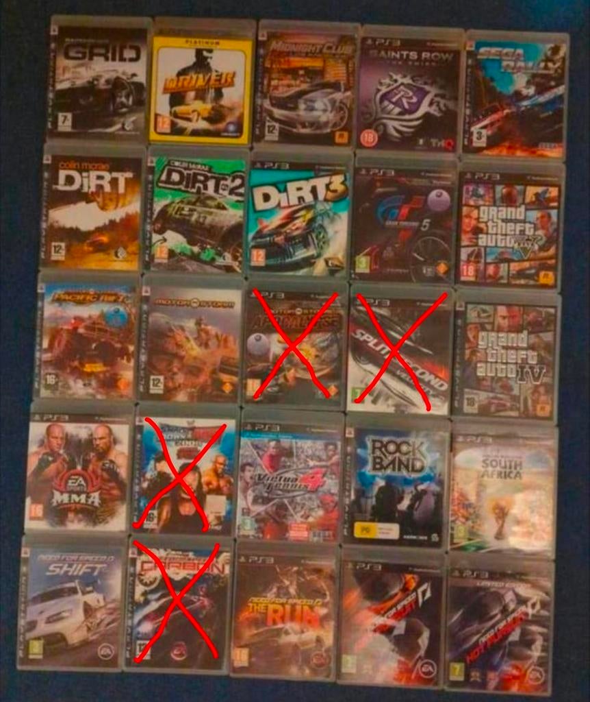 PlayStation 3 spellen: race, actie, vechten en sport, Games en Spelcomputers, Ophalen of Verzenden, Sport