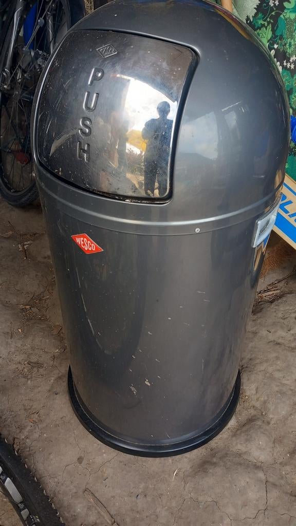 Wesco pushboy vuilbak, Huis en Inrichting, Woonaccessoires | Prullenbakken, Ophalen, Gebruikt