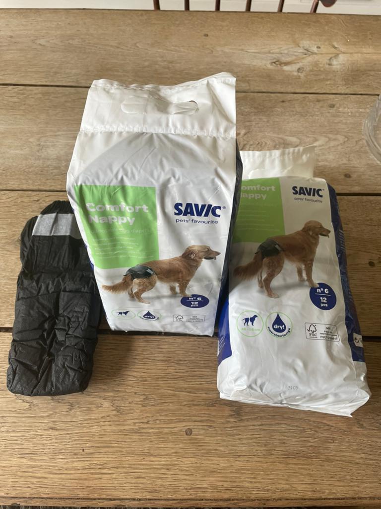 Savic Comfort Nappy – wegwerpluiers voor honden – maat 6, Ophalen of Verzenden, Honden