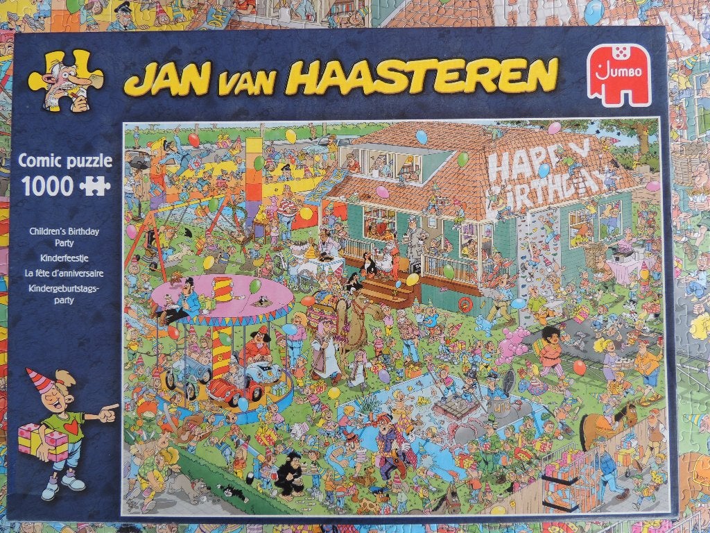 Puzzle 1000 pièces - Jan van Haasteren - Fête d'anniversaire, Ophalen, Legpuzzel