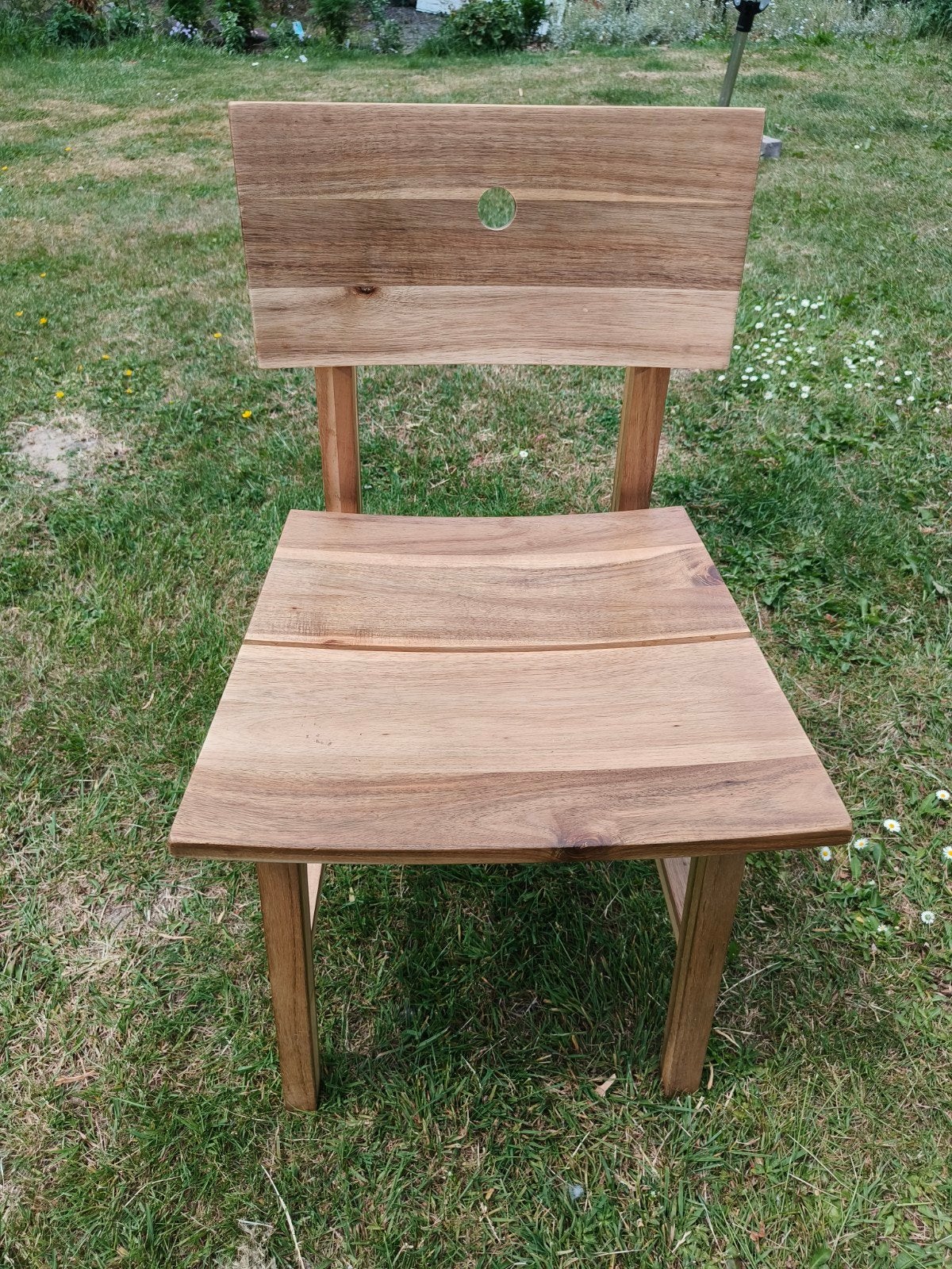 3 houten Ikea stoelen, Ophalen, Zo goed als nieuw, Hout
