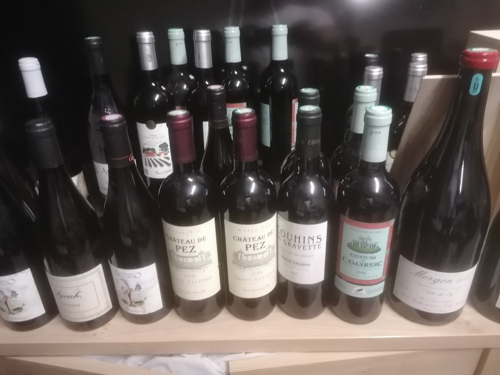 Set wijnflessen, schoon en nieuw., Frankrijk, Nieuw, Ophalen of Verzenden, Rode wijn