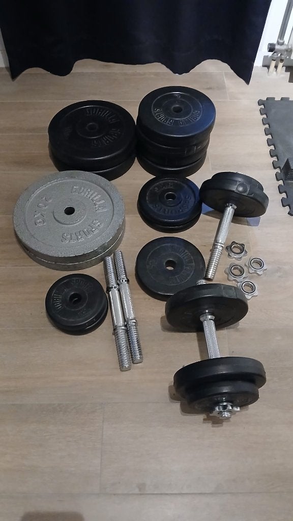 Haltères, Sports & Fitness, Équipement de fitness, Enlèvement, Comme neuf, Bras, Set d’haltères