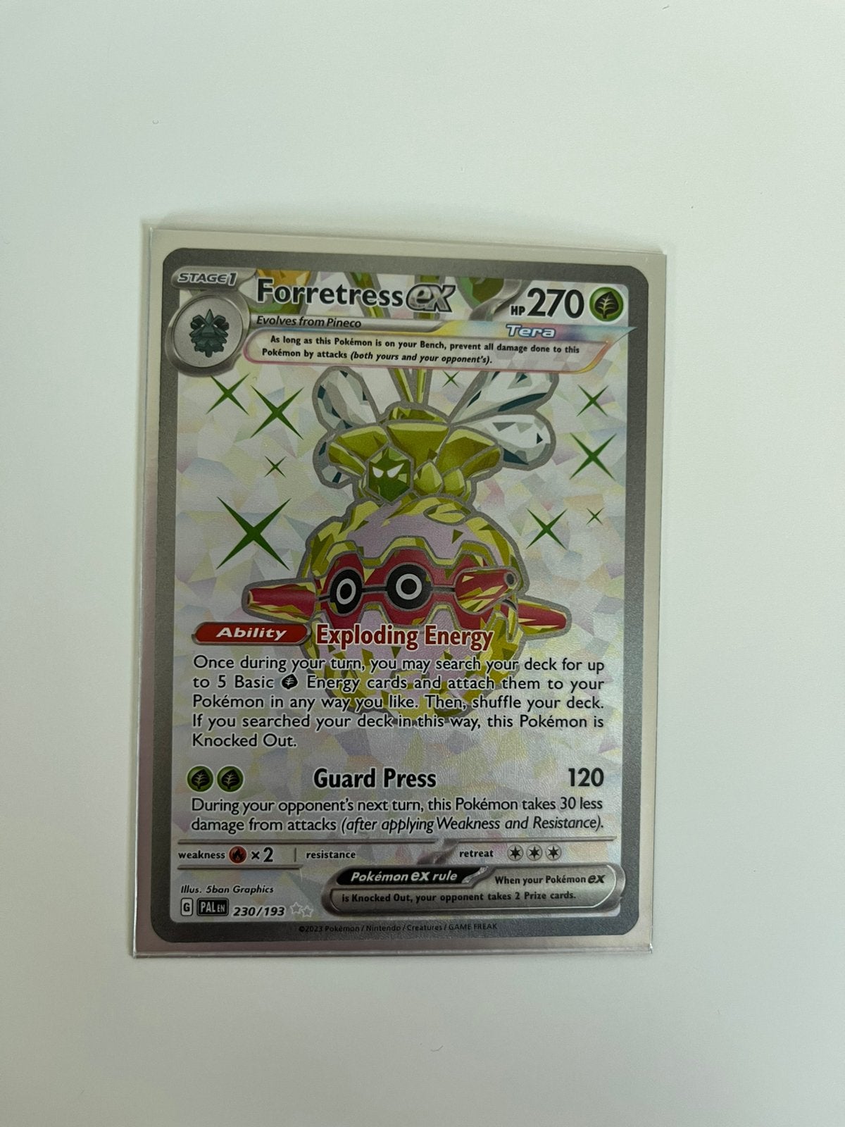Pokémonkaart Forretress ex, Ophalen of Verzenden, Nieuw, Losse kaart