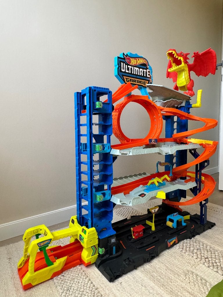 Hot Wheels baan XXL, Kinderen en Baby's, Speelgoed | Racebanen, Ophalen, Racebaan, Zo goed als nieuw, Hot Wheels