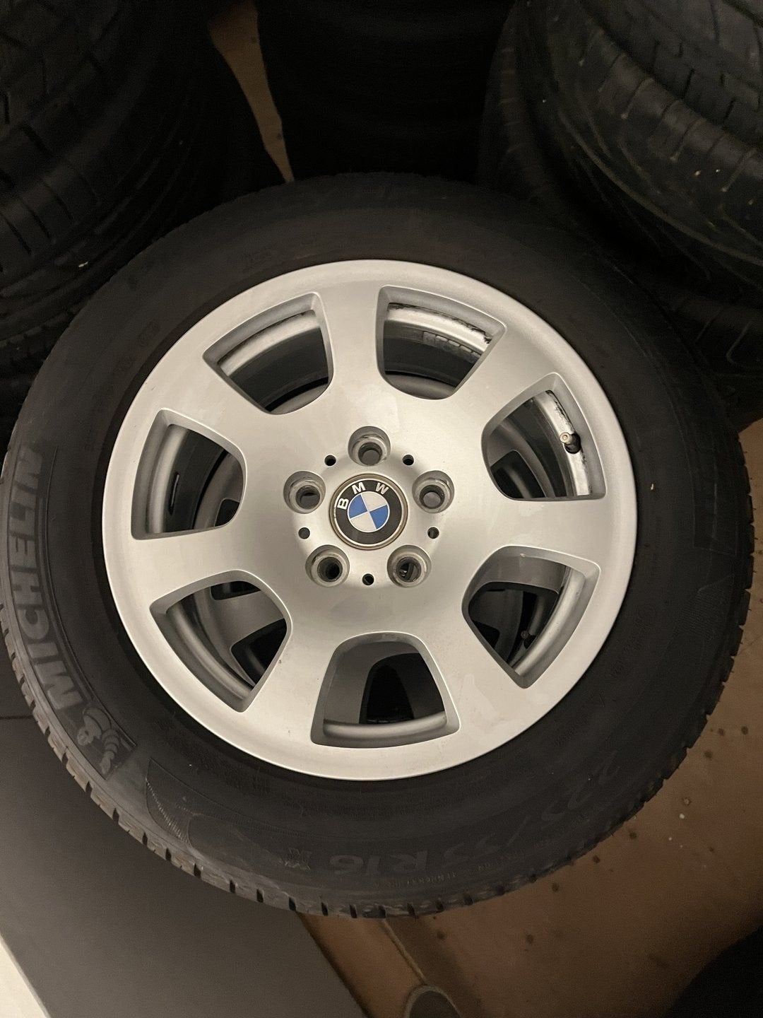 4x BMW 5-serie velgen + Michelin zomer Primacy HP 225-55-16, Auto-onderdelen, Banden en Velgen, Ophalen, Gebruikt, -, Banden en Velgen