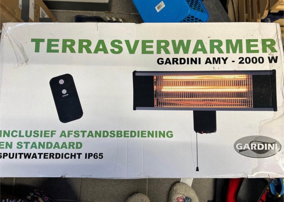 Gardini terrasverwarmer nieuw, Ophalen, Zo goed als nieuw