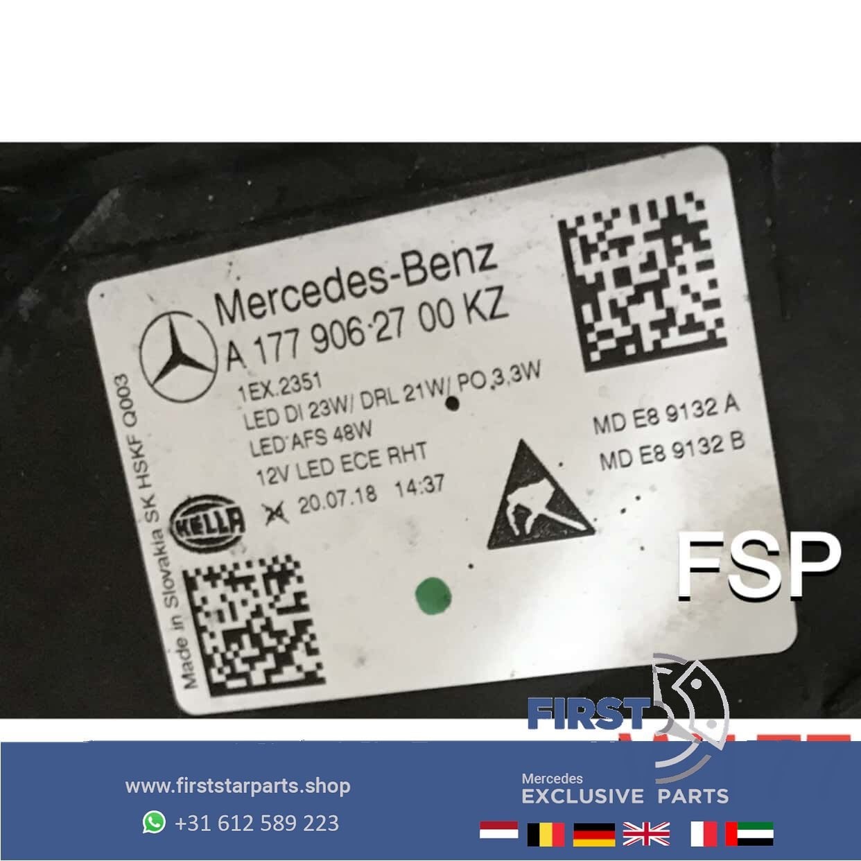 W177 LED High Performance LINKER KOPLAMP Mercedes A Klasse 2, Auto-onderdelen, Verlichting, Gebruikt, -, Ophalen of Verzenden