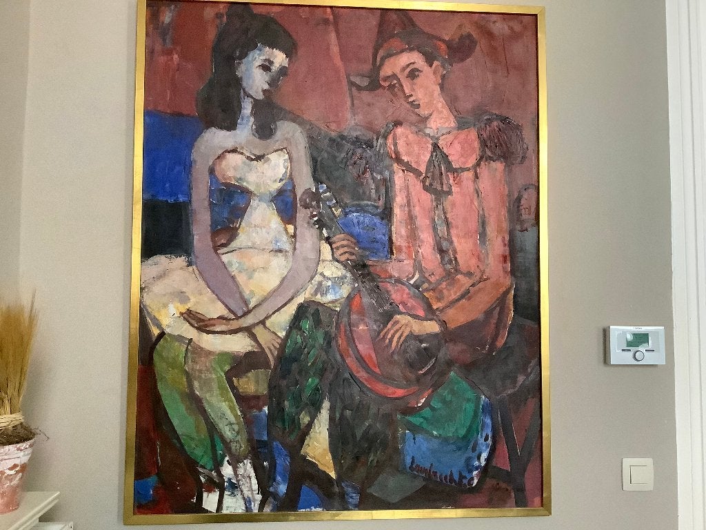 schilderij C. LAMBRECHT, Antiek en Kunst, Ophalen
