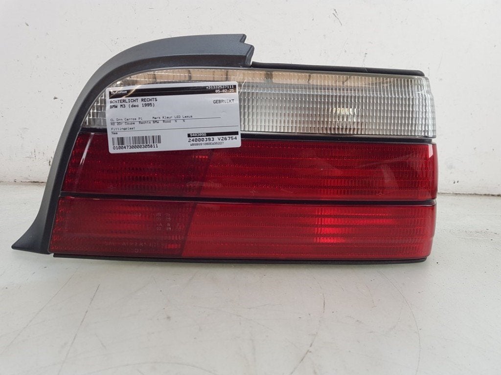 FEU ARRIÈRE DROIT BMW 3 serie (E36 / 2) (01-1991/04-1999), Utilisé, BMW