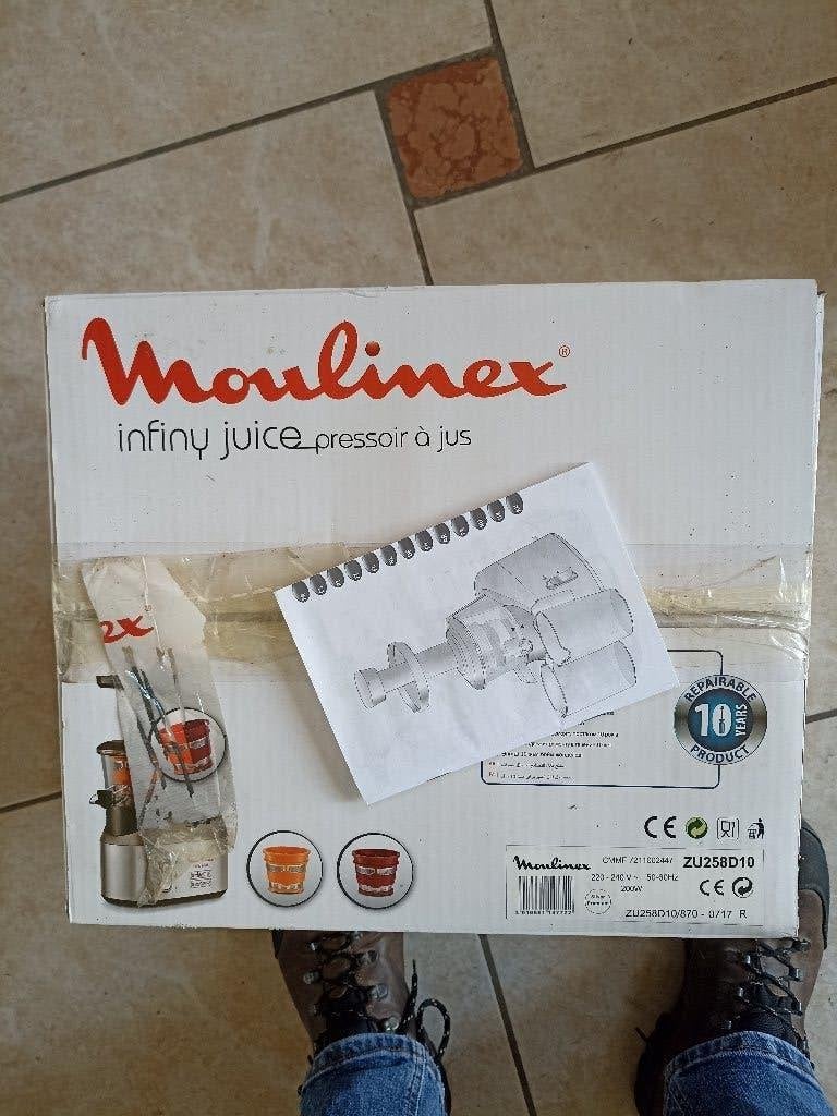 Extracteur de jus - Moulinex "infinity Juice", Enlèvement, Comme neuf, Électrique, Presse-agrumes lent