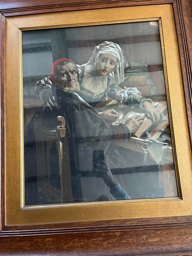 Schilderij van Pater J, Antiek en Kunst, Kunst | Schilderijen | Klassiek, Ophalen