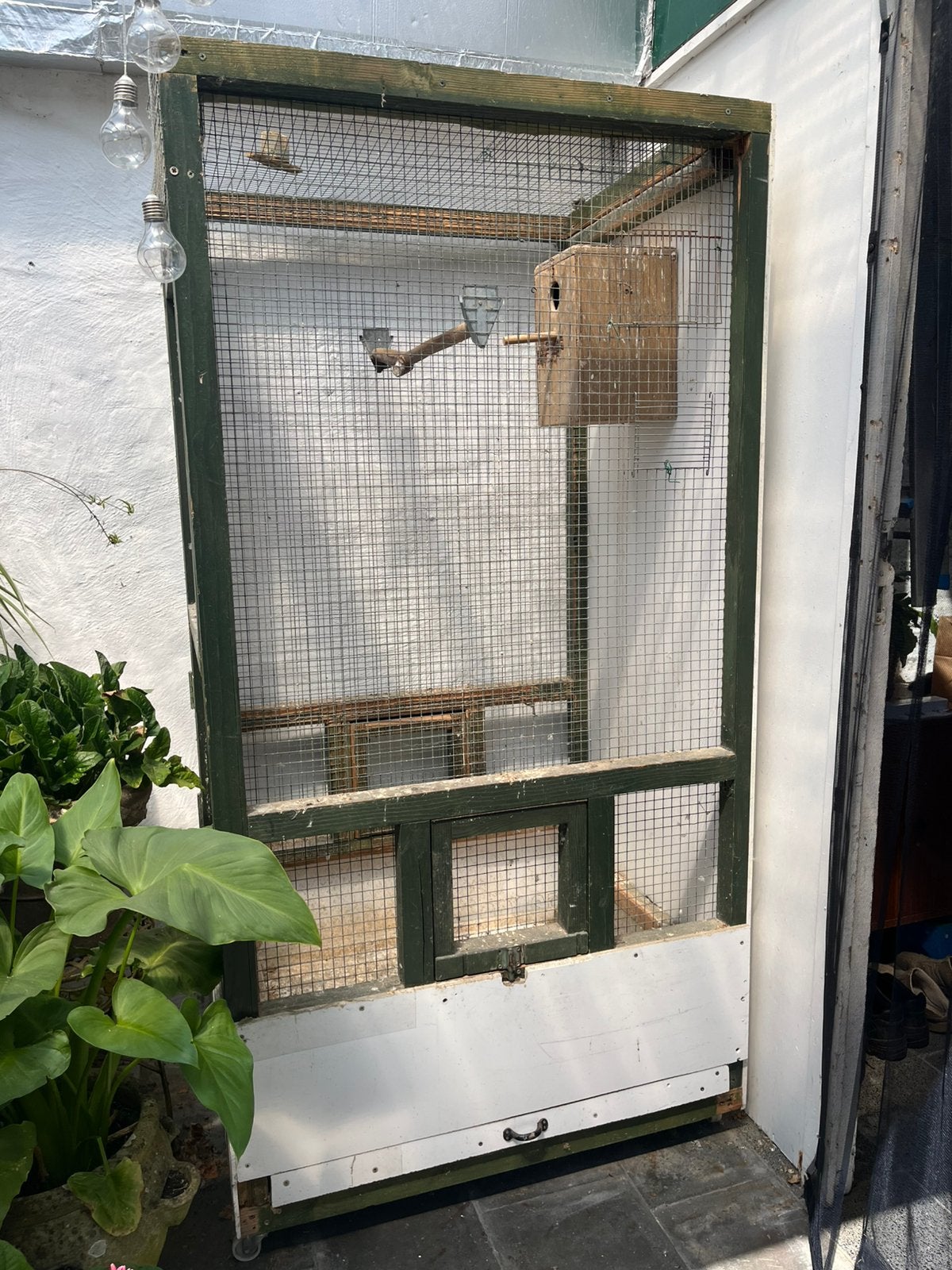 Vogelkooi, Dieren en Toebehoren, Vogels | Hokken en Kooien, Ophalen, Gebruikt, Hout, Vogelkooi
