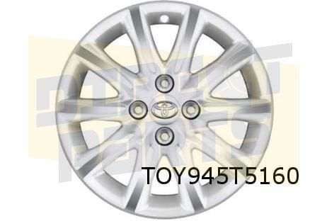 Toyota Aygo velg Aluminium 15'' 10-spaaks wit / gepolijst Or, -, Verzenden, -, Nieuw