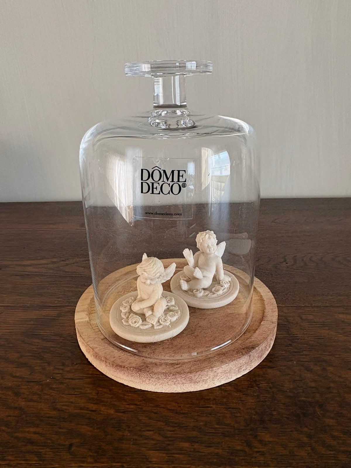 Glazen stolp Dôme Déco, Glas, Ophalen of Verzenden, Zo goed als nieuw, Inclusief decoratie
