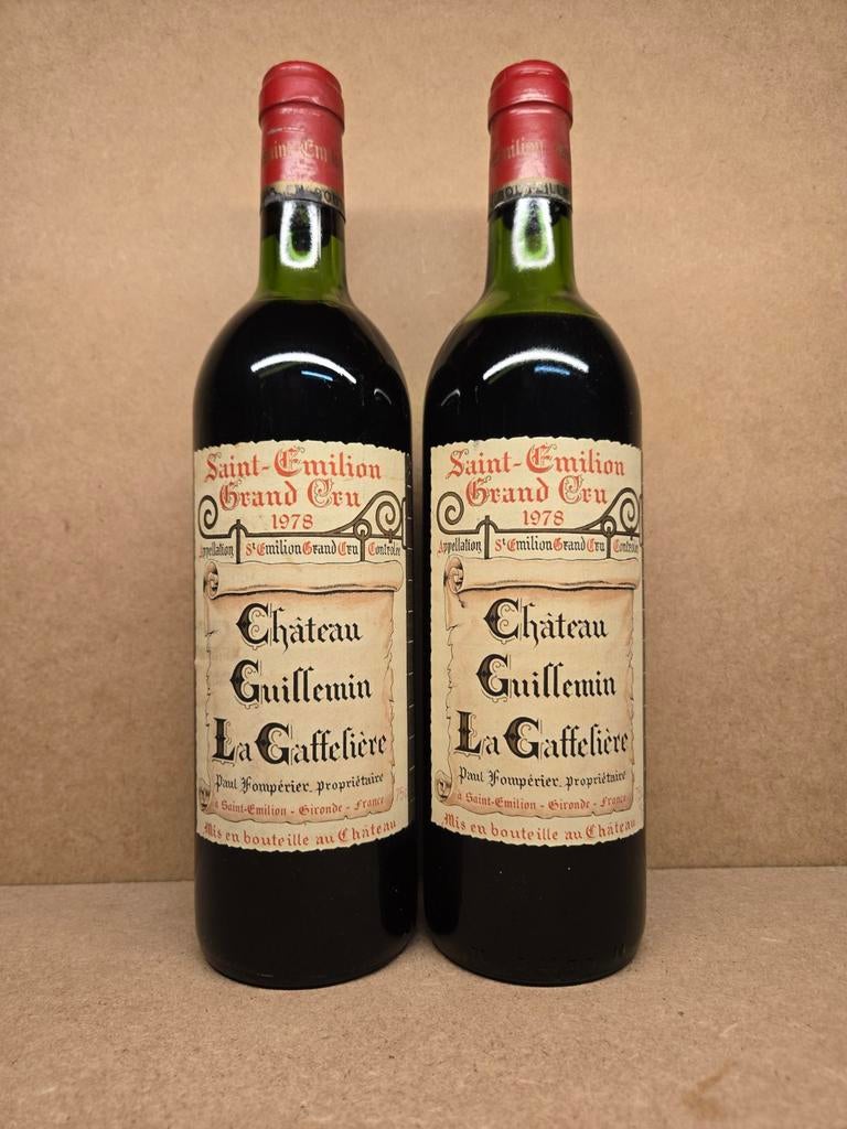 2x Ch. Guillemin Lagaffelière 1978 St Emilion GC, Enlèvement