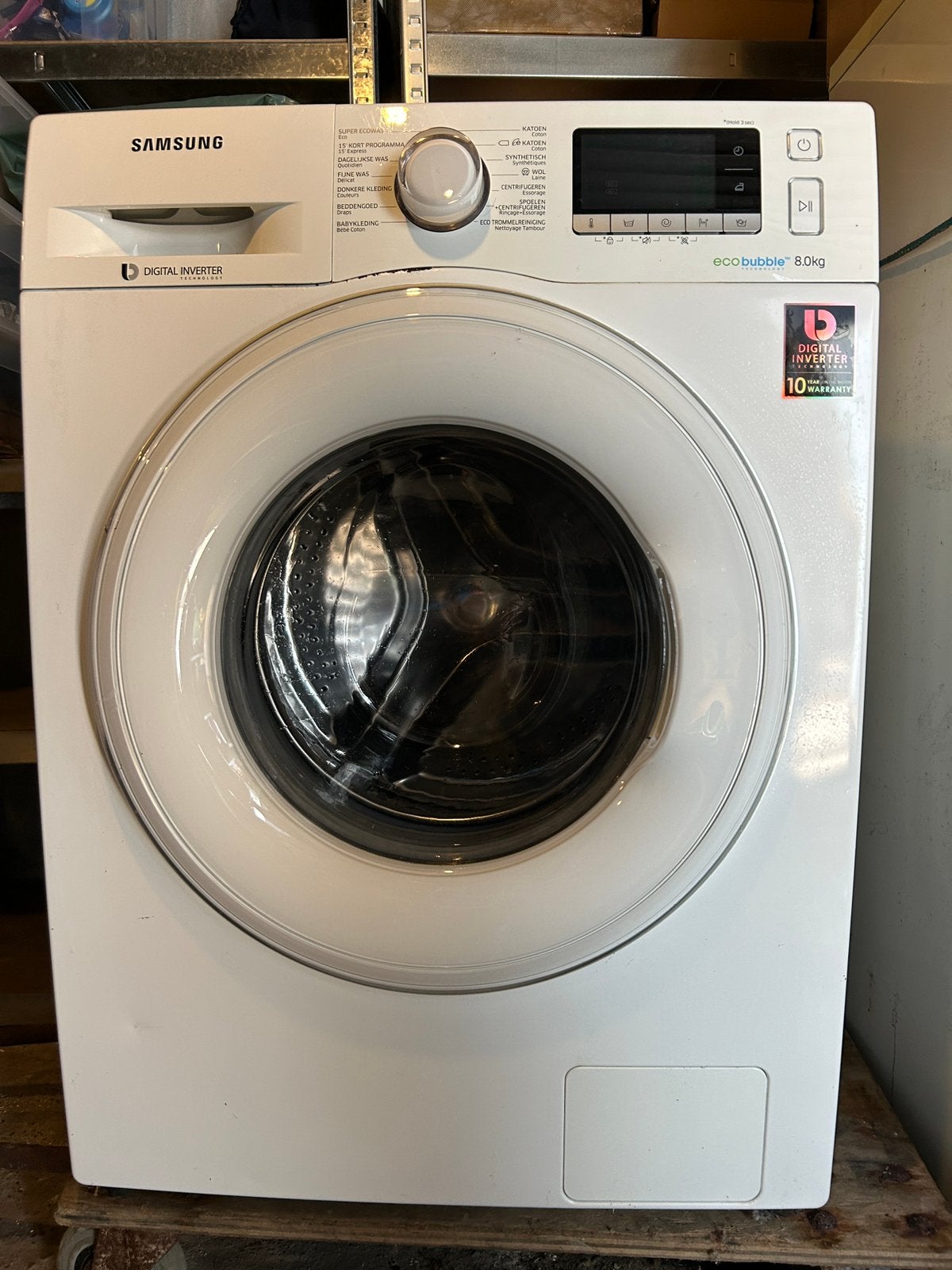 Samsung EcoBubble wasmachine 8 kg – Goed werkende staat, Ophalen, Gebruikt