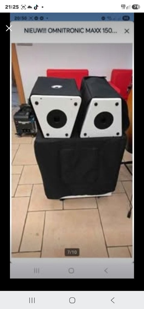 Speakers  omnitronic, Ophalen