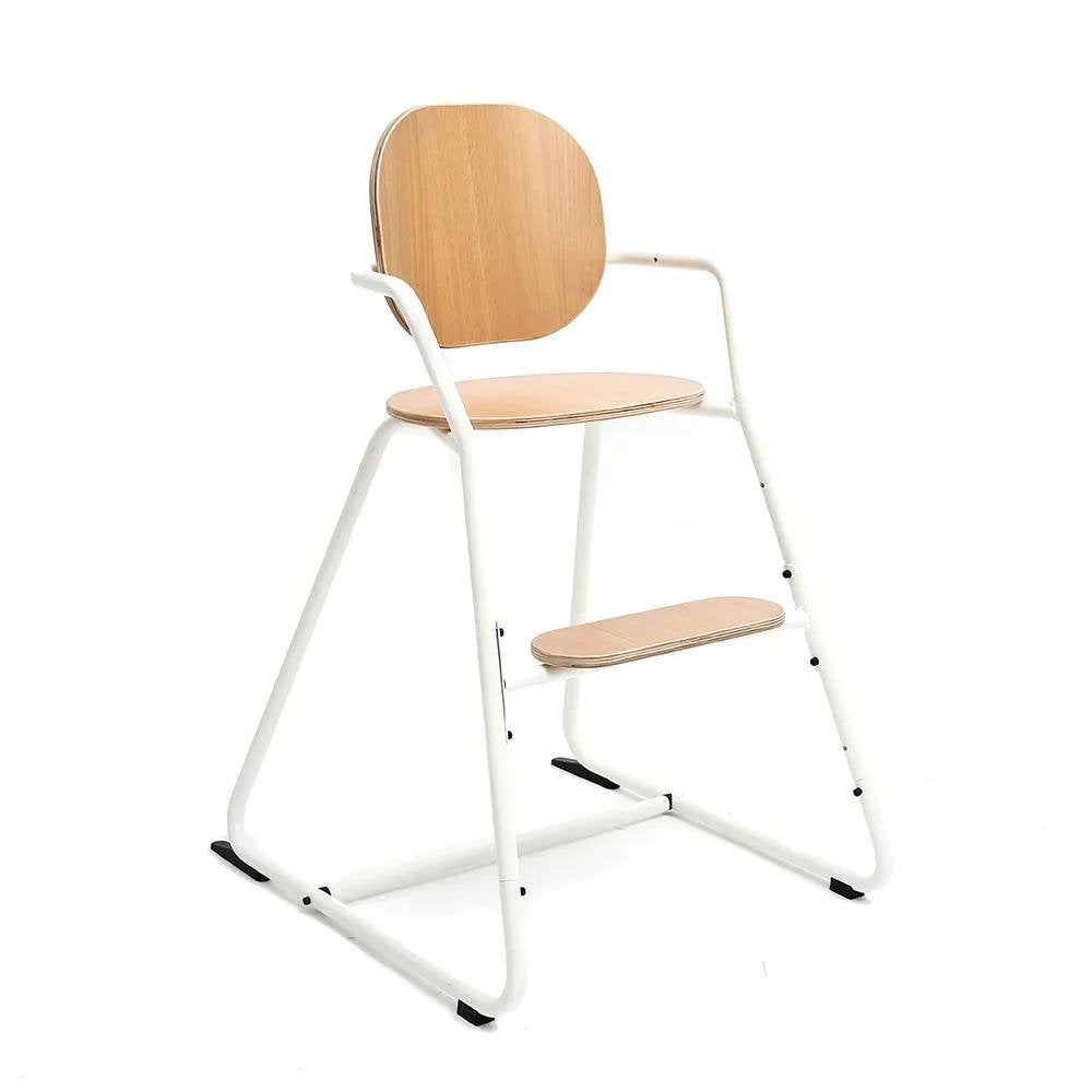 Tibu design kinderstoel, Huis en Inrichting, Stoelen, Ophalen, Zo goed als nieuw, Wit, Metaal