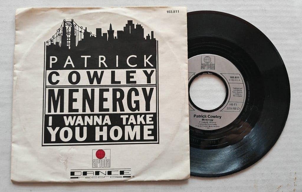 PATRICK COWLEY - Menergy (45t), Cd's en Dvd's, Ophalen of Verzenden, Zo goed als nieuw, 7 inch, Dance en House