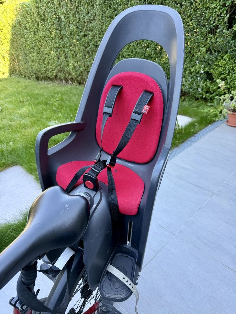 Fietsstoeltje Hamax Caress bagagedrager met vering, Fietsen en Brommers, Ophalen, Achterzitje, 9 t/m 18 kg, Hamax