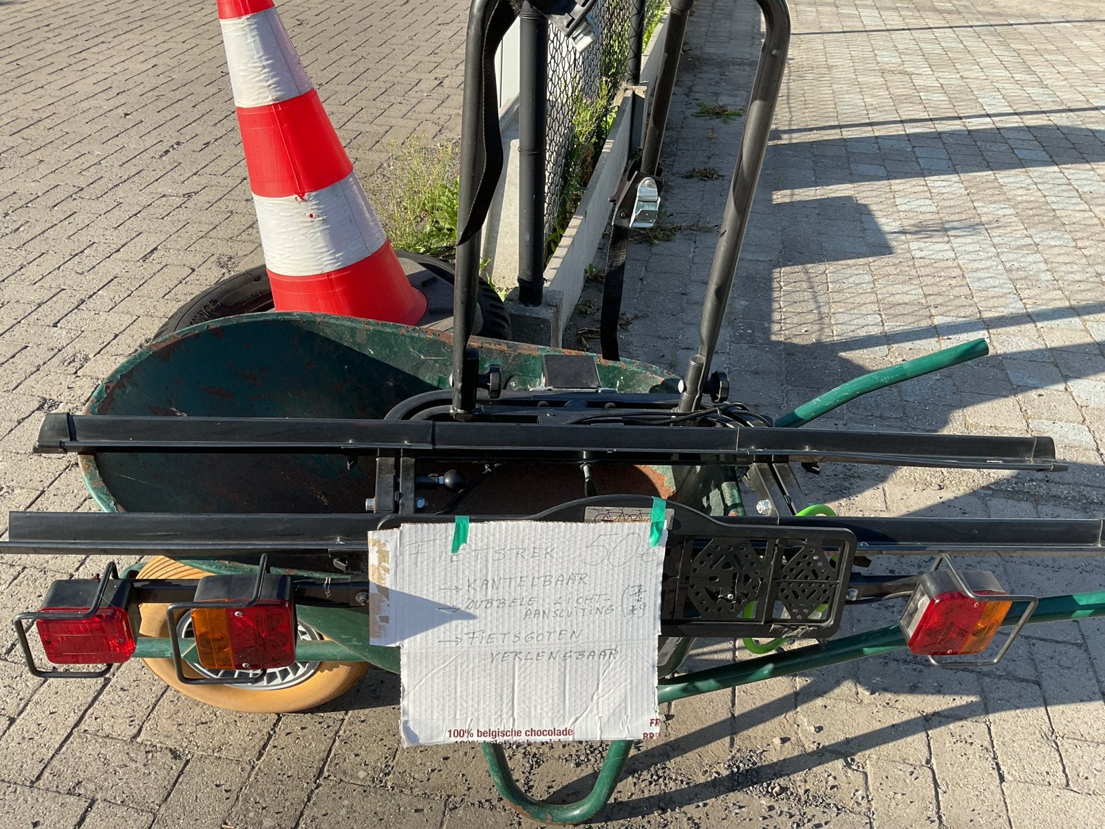 Kantelbaar fietsenrek, 2 fiets, Fietsen en Brommers, Ophalen, Gebruikt