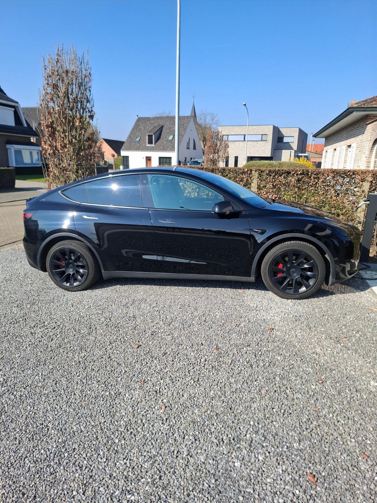 Tesla Model Y rwd, Auto's, Automaat, Achterwielaandrijving, Zwart, Zwart