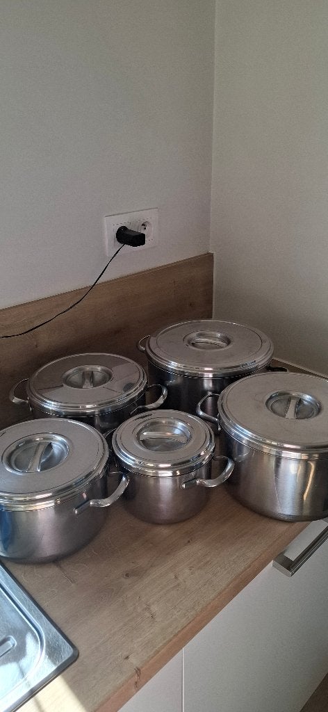 Kookpotten sus inox 18/10, Maison & Meubles, Cuisine | Casseroles & Poêles, Enlèvement, Comme neuf, Inox, Casserole