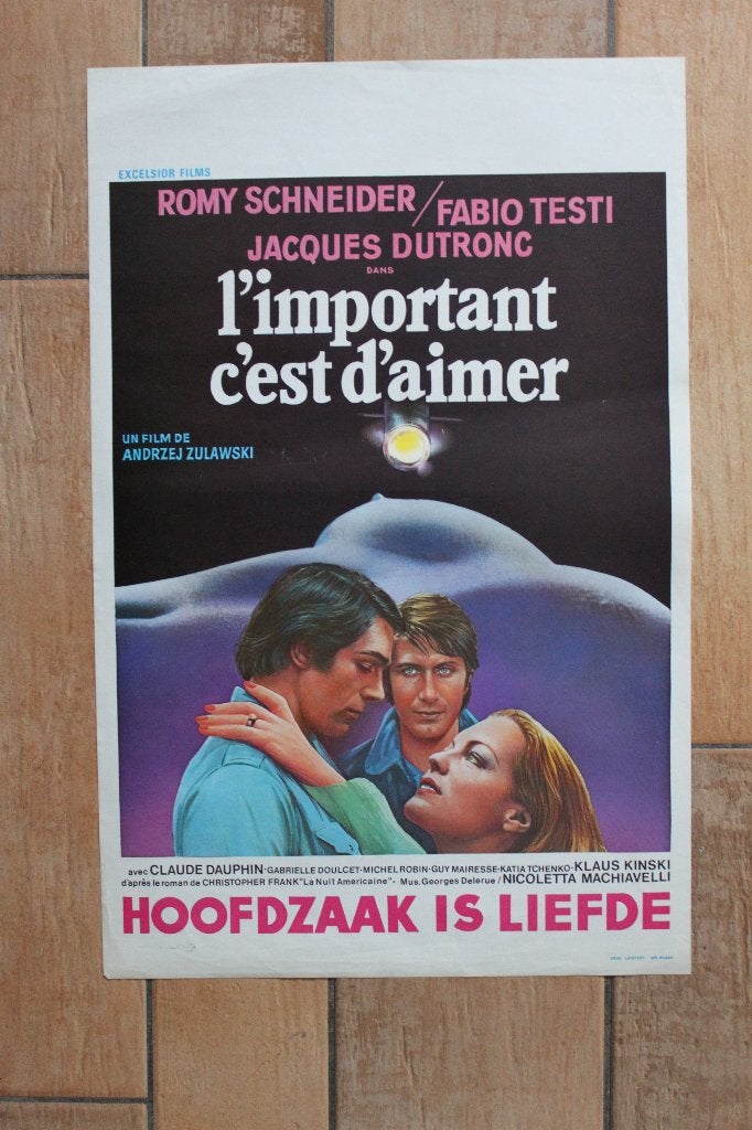 filmaffiche Romy Schneider L'important c'est ... filmposter, Enlèvement ou Envoi, Rectangulaire vertical, A1 jusqu'à A3, Comme neuf