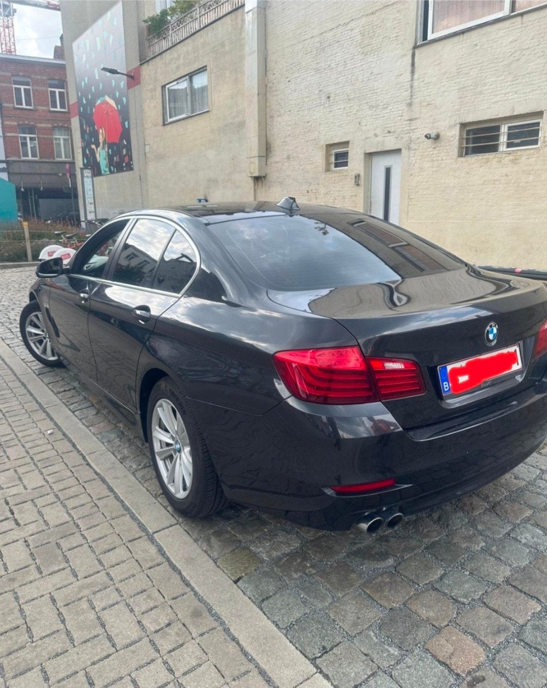 BMW 518d te koop, Auto's, Automaat, Zwart, Leder, 5 deurs