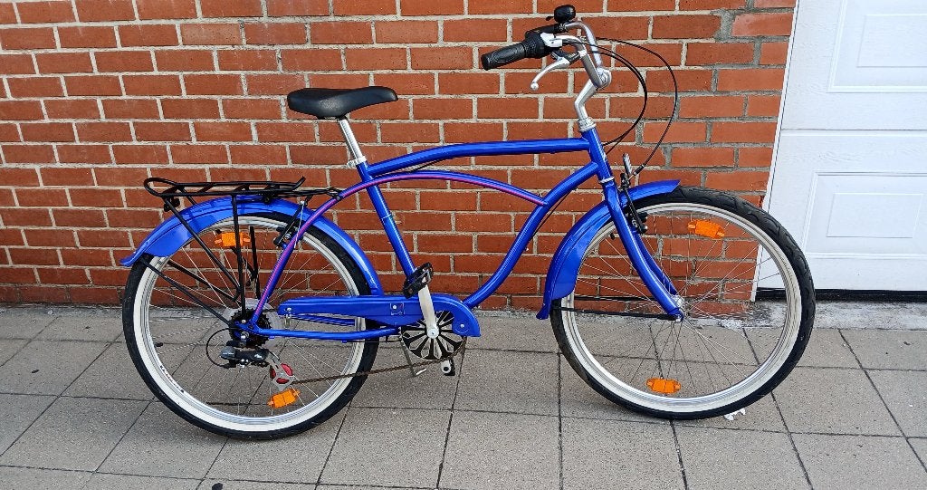 velo  cruiser americain , 26p.7 vit .tout ok liege, Vélos & Vélomoteurs, Vélos | Cruisers & Lowriders, Frein sur jante, Enlèvement