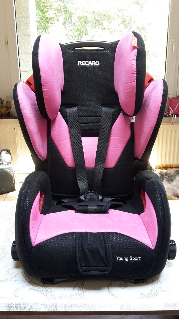 Siège auto Recaro Young Sport rose et noir, Autres marques, Autres méthodes, Enlèvement, Utilisé