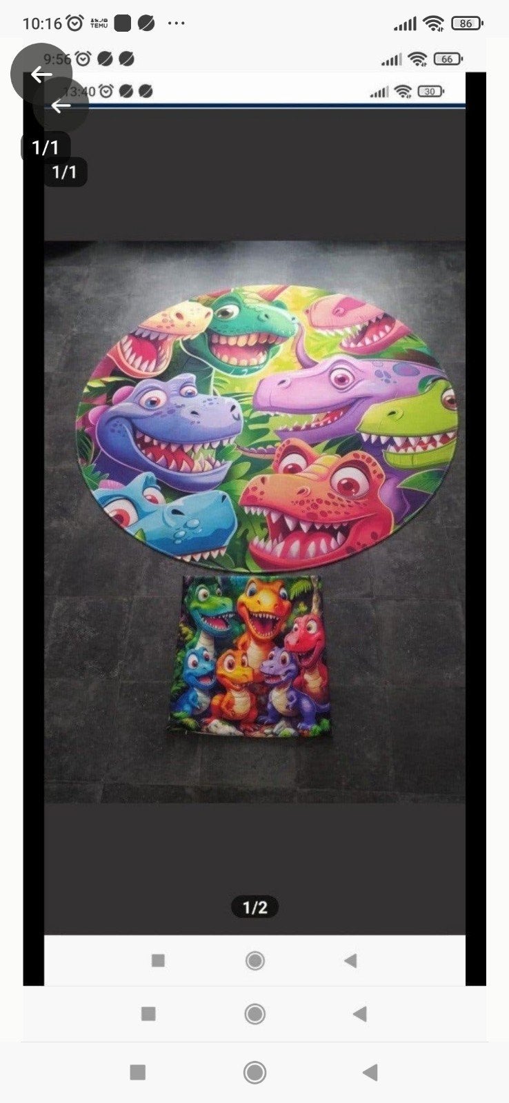 kinder speelkleed, Ophalen