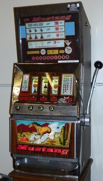 Gezocht: bally jackpot bandiet MUSTANG (of andere), Verzamelen, Ophalen, Gebruikt