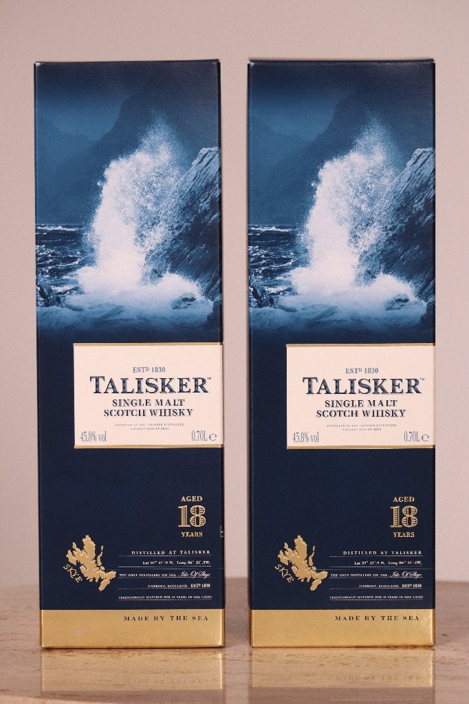Talisker 18yo (2x) Old Release, Enlèvement, Neuf