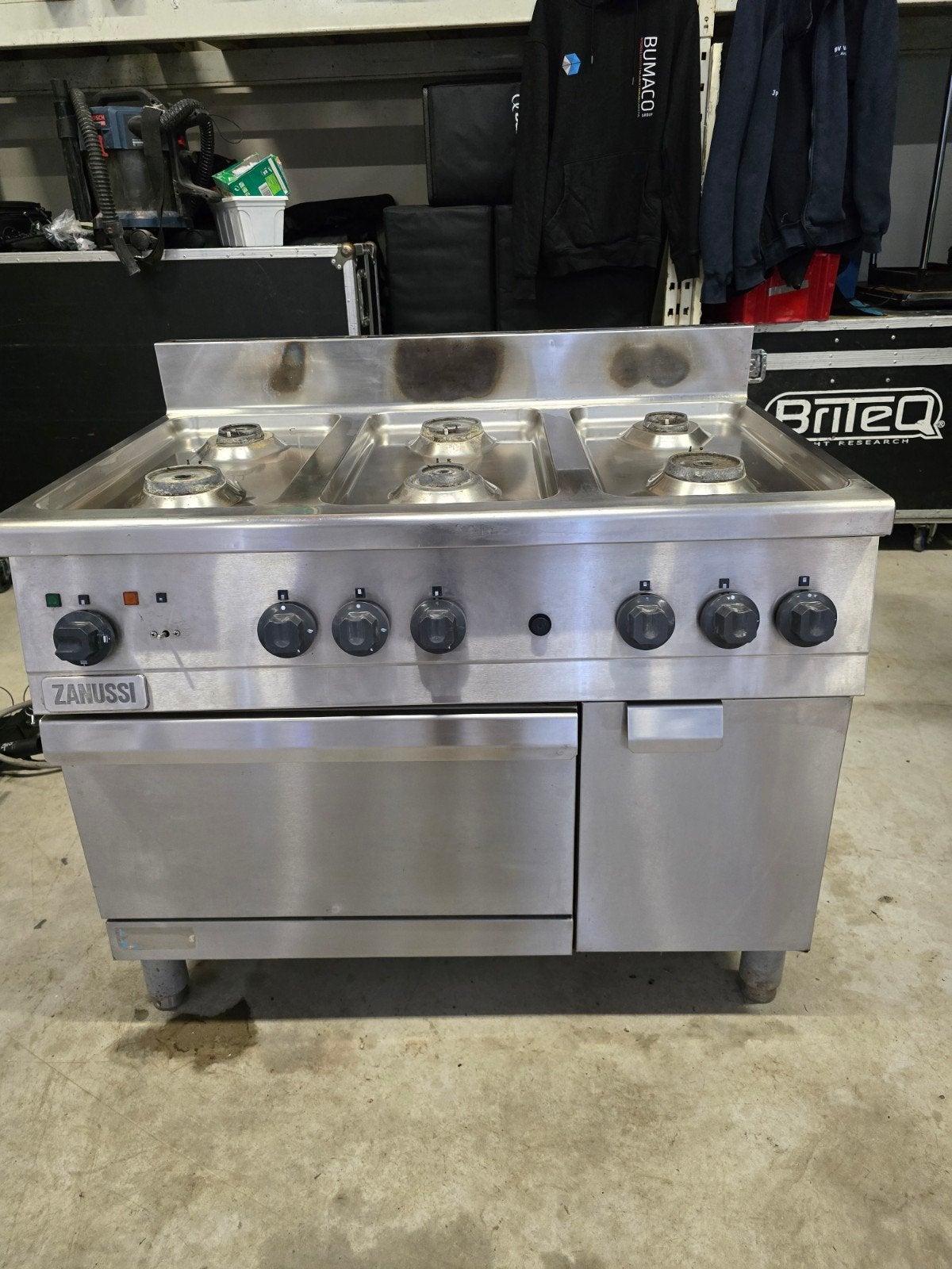 6 beks gasvuur met oven, Ophalen, Gas