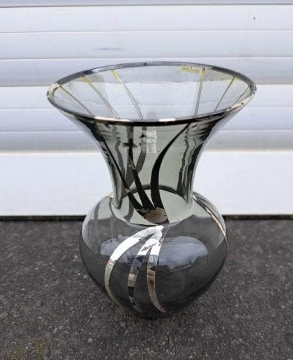 vase en verre argente, Antiquités & Art, Enlèvement ou Envoi