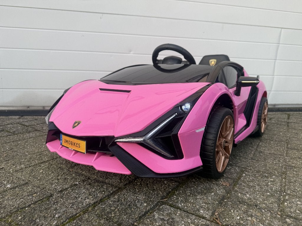 Lamborghini SIAN roze 12V – RC – Leder – Rubberband NIEUW, Ophalen of Verzenden, Nieuw