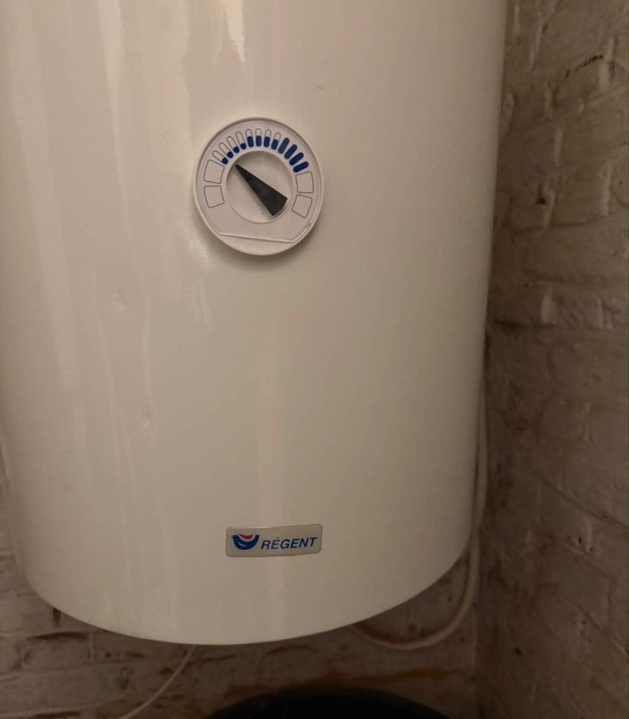 Regent elektrische boiler van 50 liter in zeer goede staat., Ophalen, Gebruikt, 20 tot 100 liter, Boiler